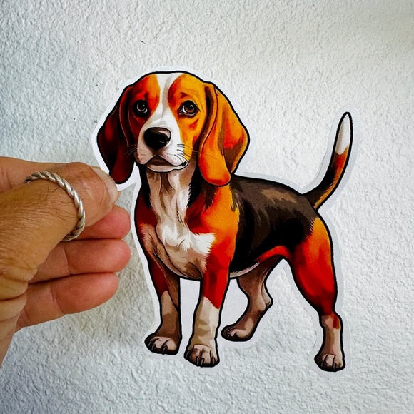 Beagle Hound Dog Hunting Breed Hunt Dog Sticker Decal Car Bumper Window - Picture 1 of 1